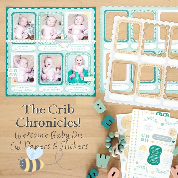 Welcome Baby * Embellishment Buffet * 8x8 Album Covers
