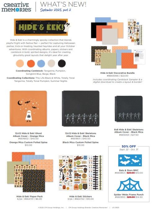 Sept 2025: Ruffin' It, Hide & Eek!, Halloween Spend/Get