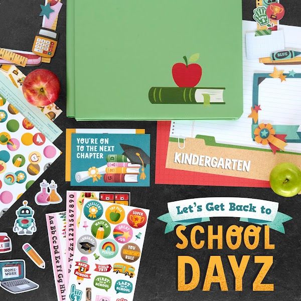 August 2024 - School Dayze, Dual-Tone Cardstock Buffet & More