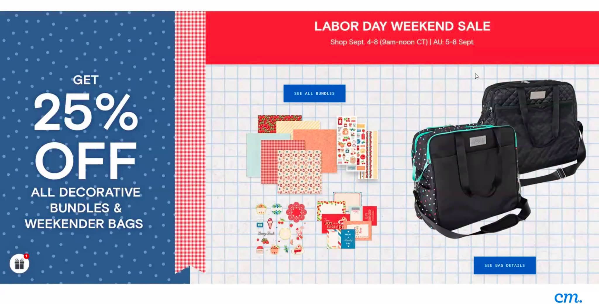 Creative Memories Labor Day Weekend Sale