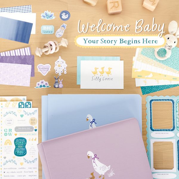 Image of: Welcome Baby * Embellishment Buffet * 8x8 Album Covers