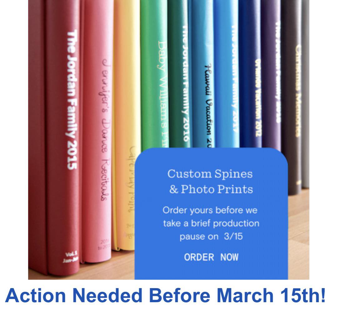 Image of: Attention: Custom Spines & Photo Prints