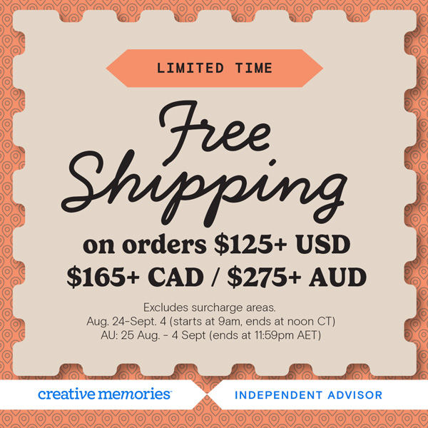 Image of: Free Shipping Promo with Creative Memories